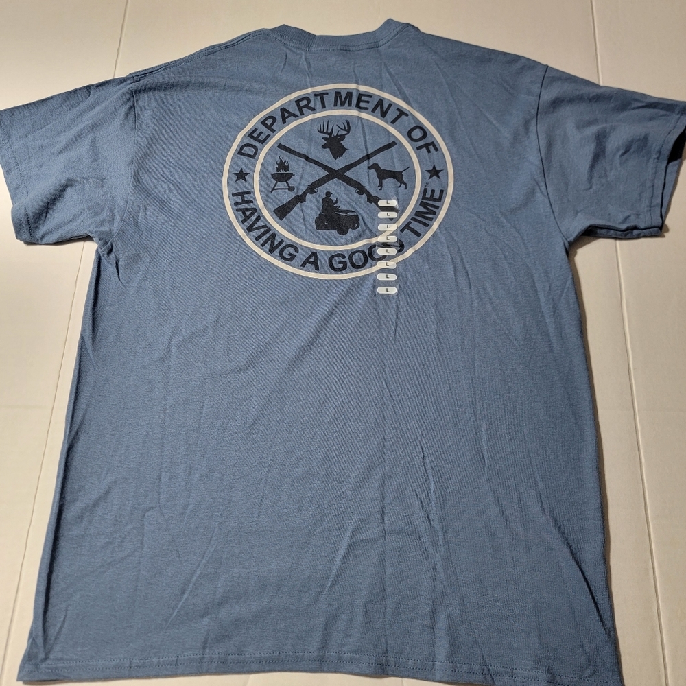 Lincoln Outfitters Mens Tshirt Size Large 'Department Of Having‎ A Good Time' - Picture 7 of 7